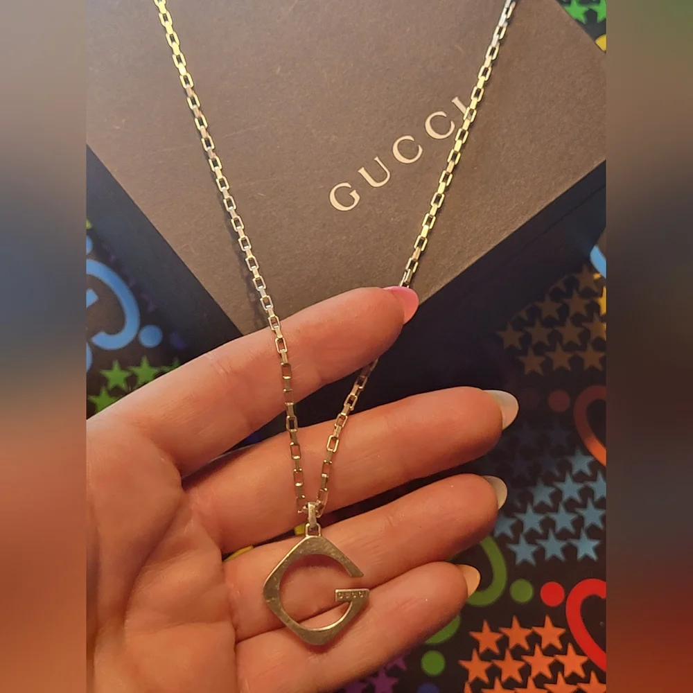 Gucci Statement Logo Necklace 🙌 Make a statment wherever you go!